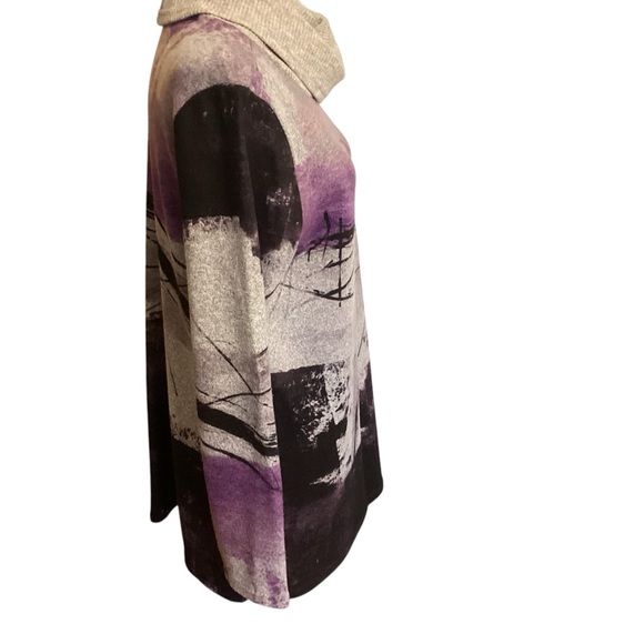 Trisha Tyler abstract cowl neck sweater In Medium - Picture 5 of 5